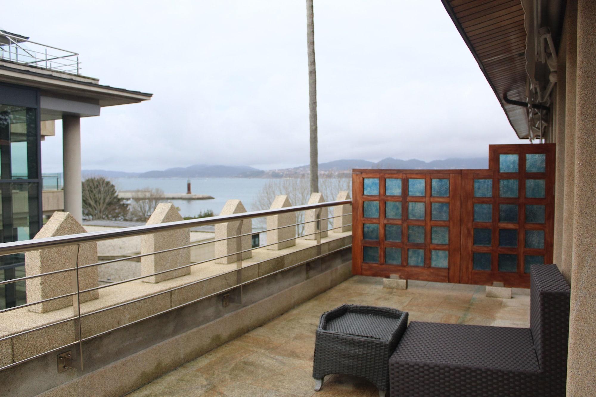 Pazo Los Escudos Hotel Spa & Resort Βίγκο Εξωτερικό φωτογραφία A balcony
